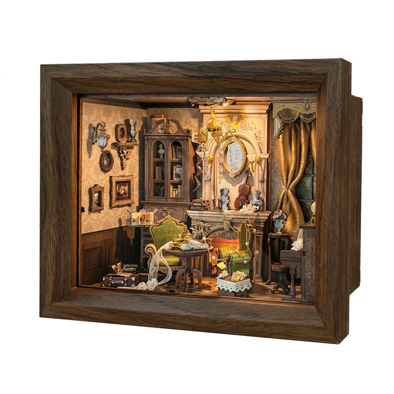 Engraved Wood Frame - DIY Wooden Miniature Model Kits Glimmer