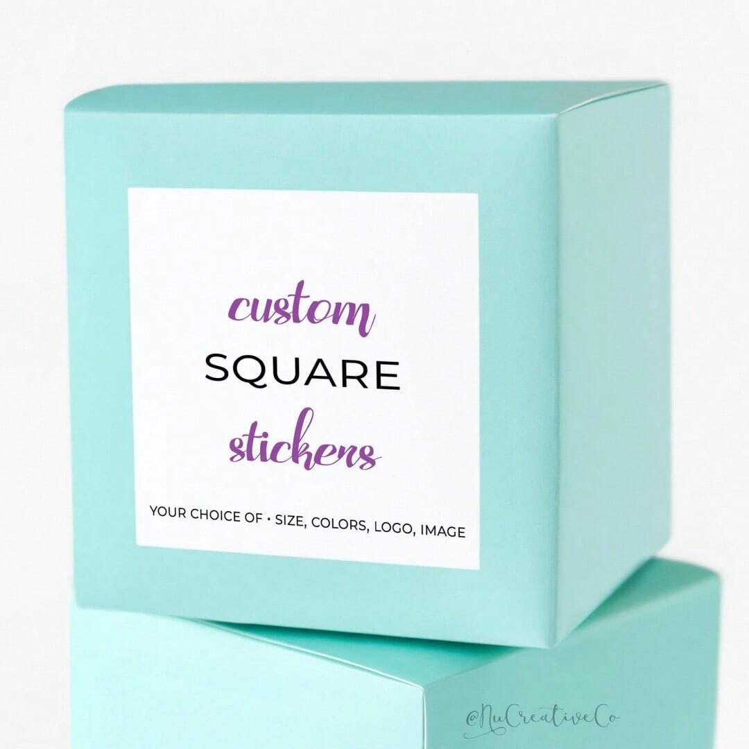 Custom stickers 4-8 cm persona - Personalised Candle Label recension och pris