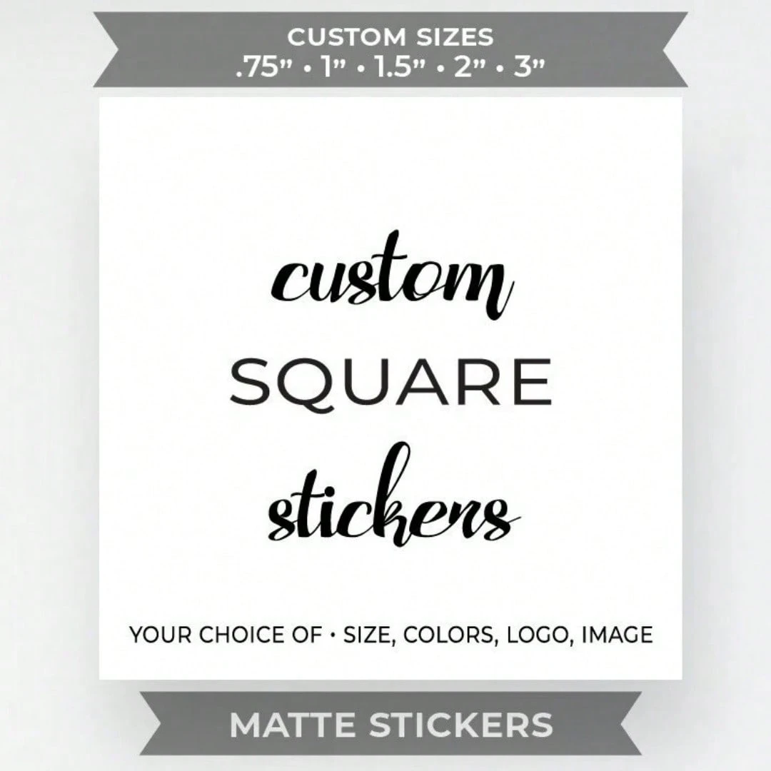 Custom stickers 4-8 cm persona - Personalised Candle Label recension och pris