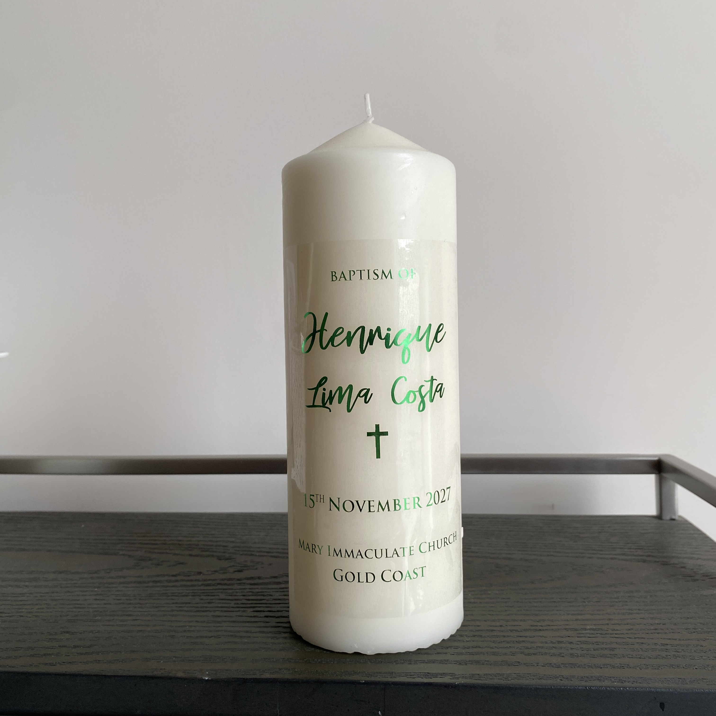 1 Personalized Wedding Candle  - Personalised Candle Label recension och pris