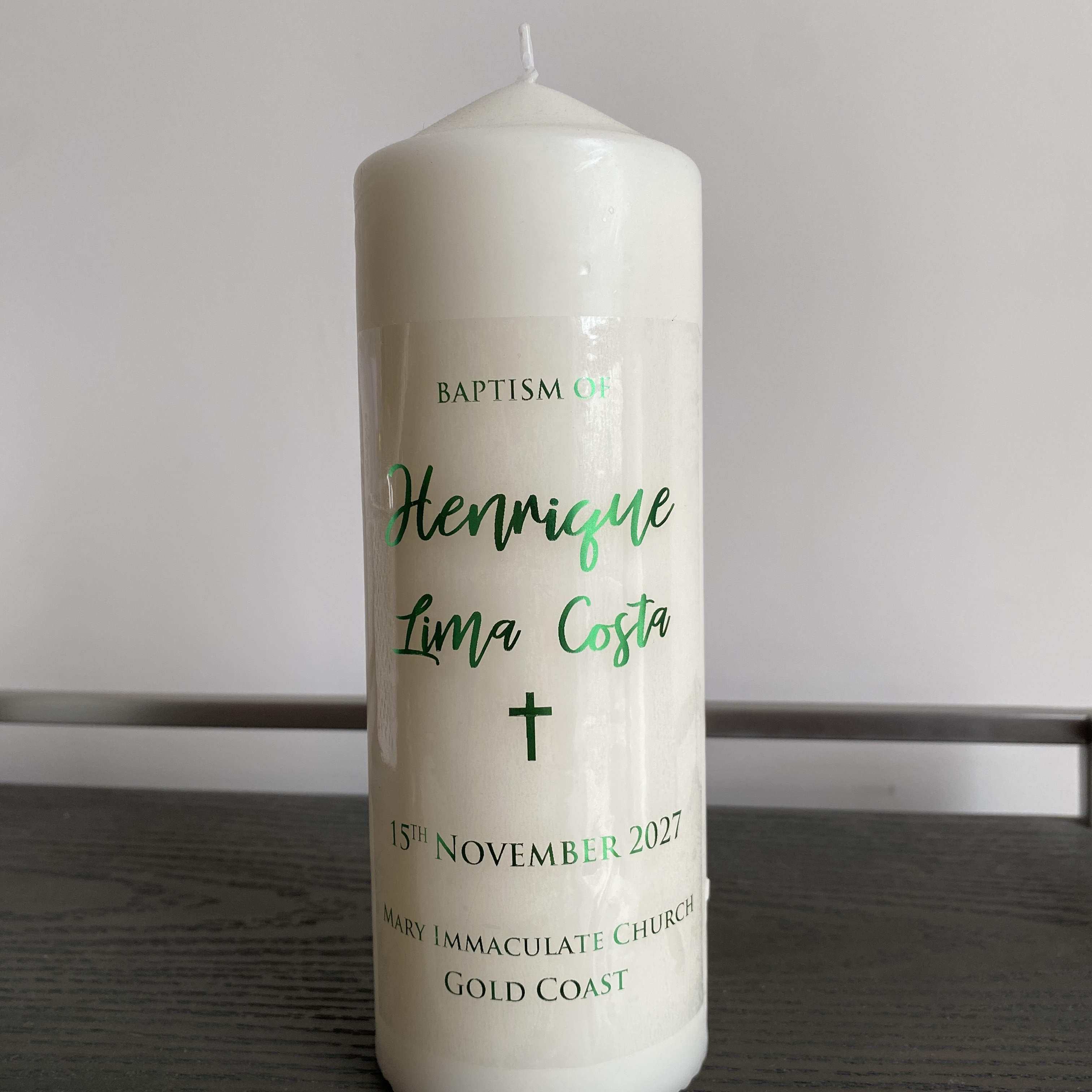 1 Personalized Wedding Candle  - Personalised Candle Label recension och pris