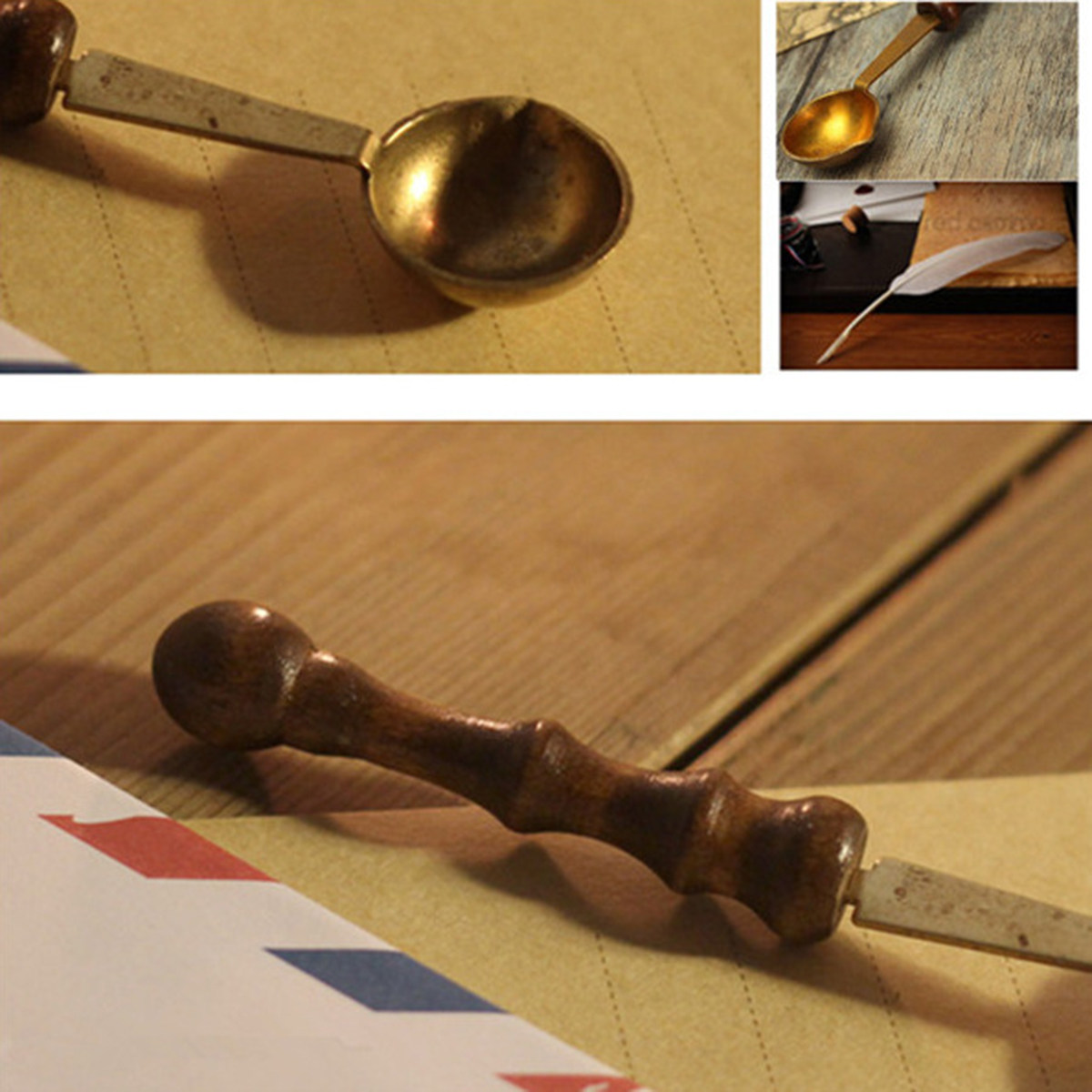Premium Wax Stamp Spoon Brass  - Wax Seal Letter Kit recension och pris
