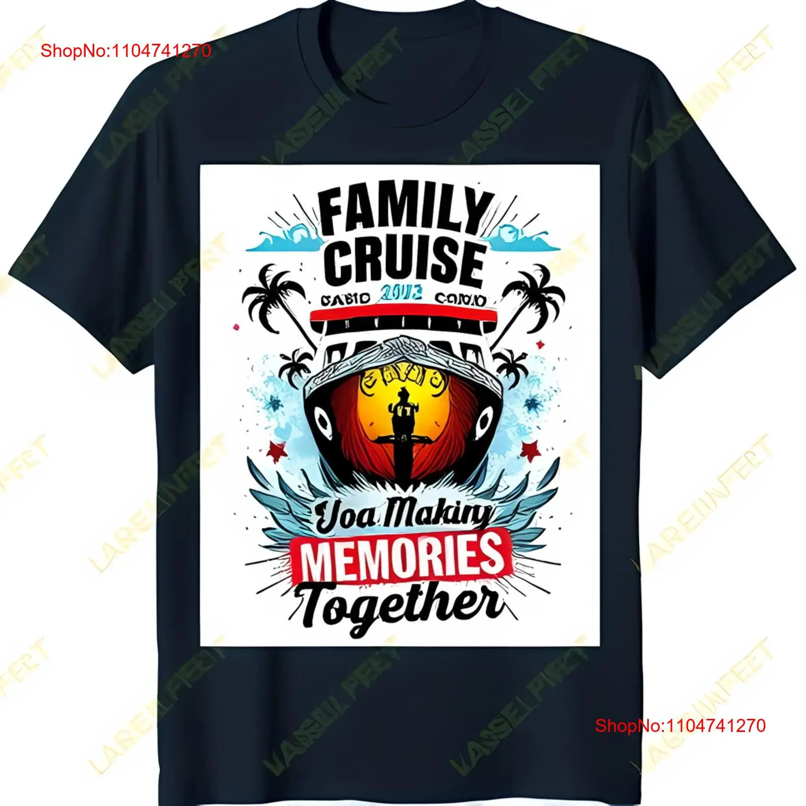 Dark Blue Family Cruise T Shir - Family Tree Print recension och pris