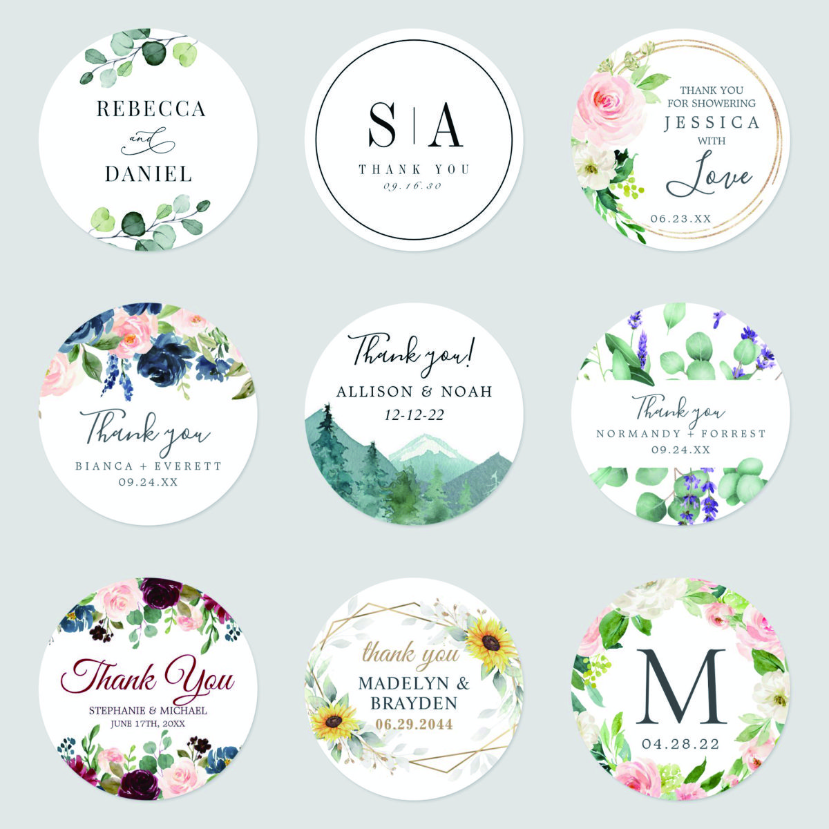 96 Pcs Personalized Round Circ - Personalised Candle Label recension och pris