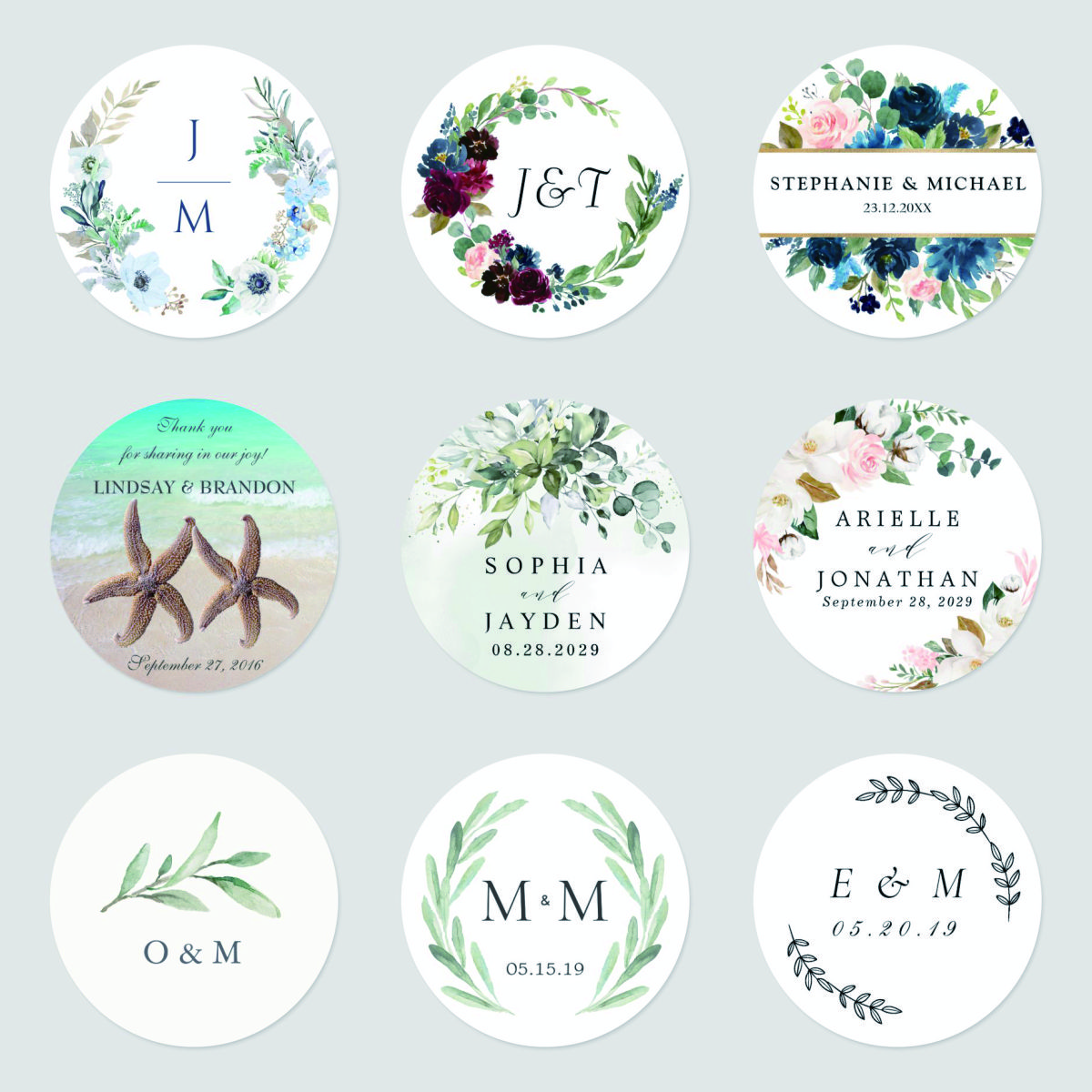 96 Pcs Personalized Round Circ - Personalised Candle Label recension och pris