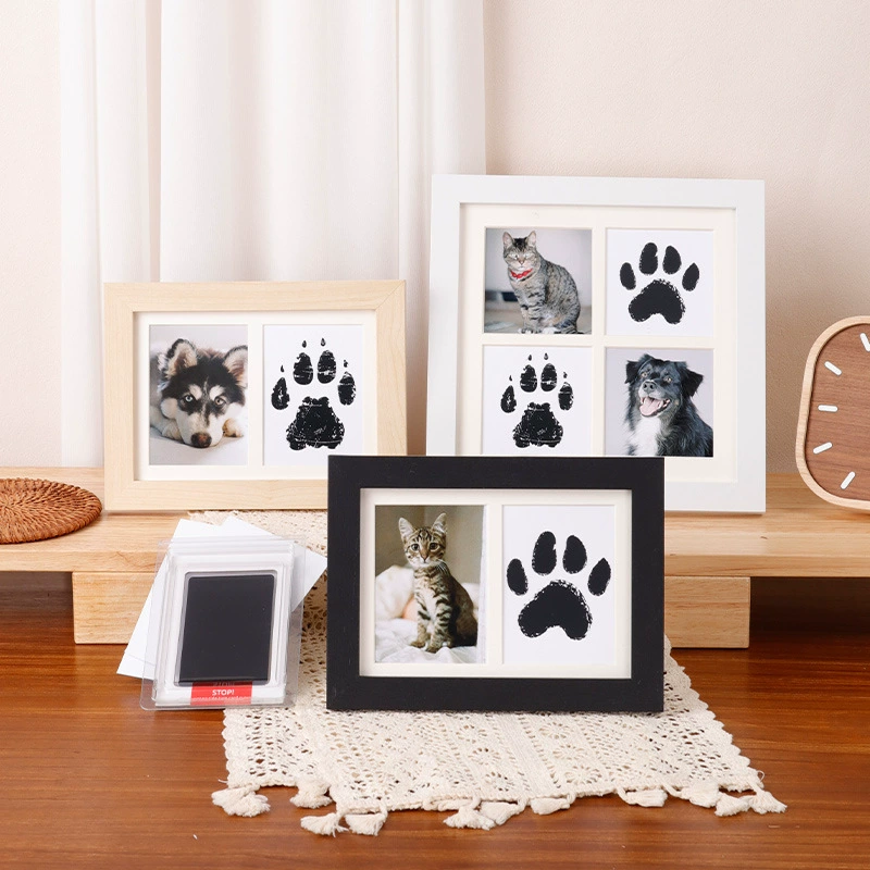 Diy Wooden Baby Pet Paw Print  - Engraved Wood Frame recension och pris
