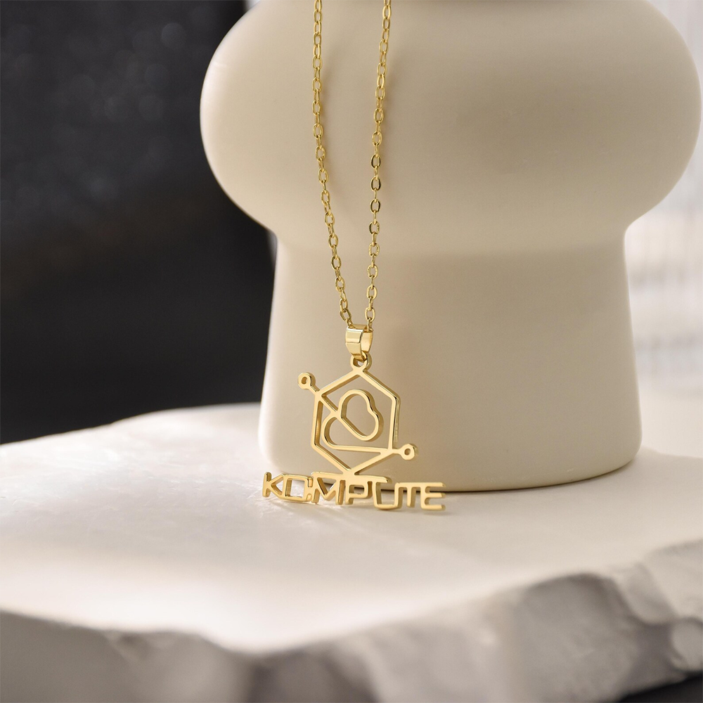Custom Company Logo Necklace P - Name Necklace Custom recension och pris