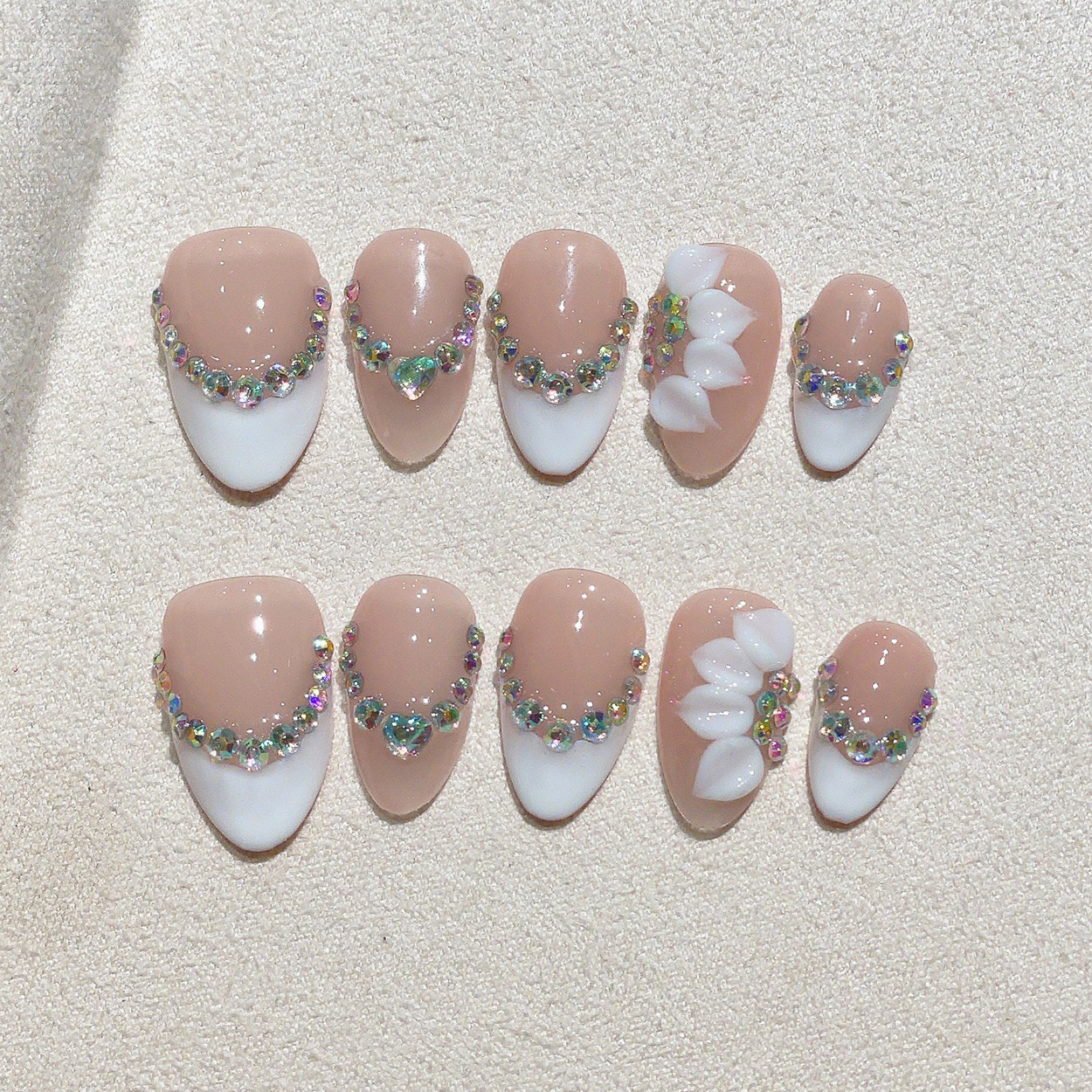 10pcs Short Almond Handmade Pr - Pressed Flower Art recension och pris