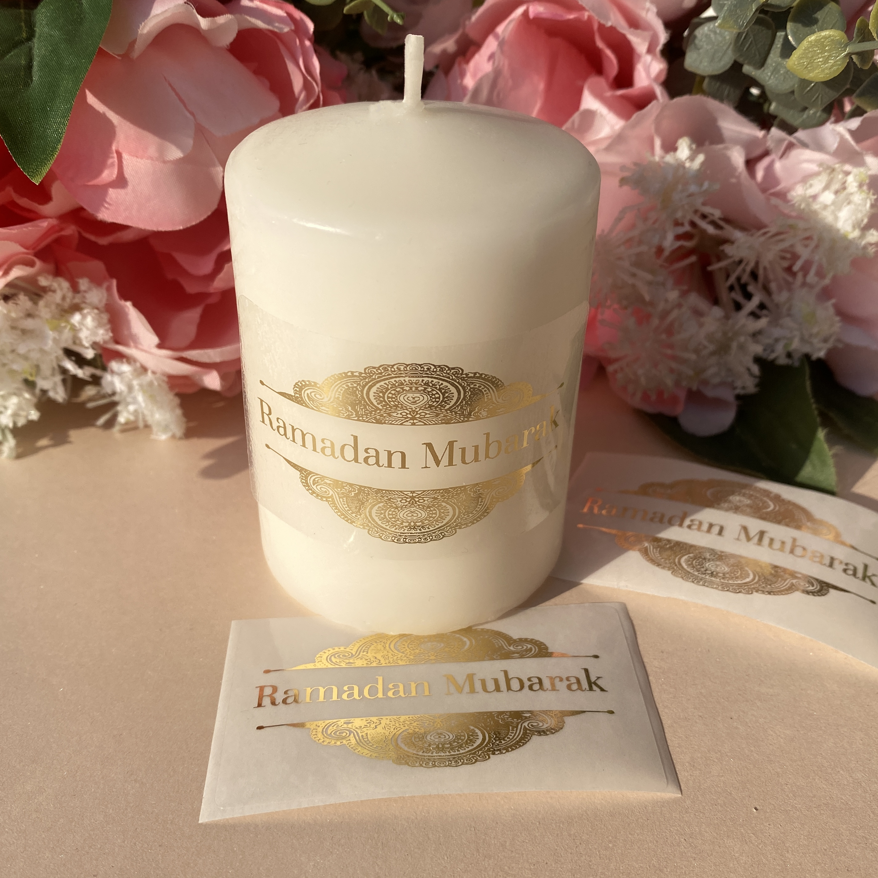 30 Ramadan Mubarak Crescent St - Personalised Candle Label recension och pris