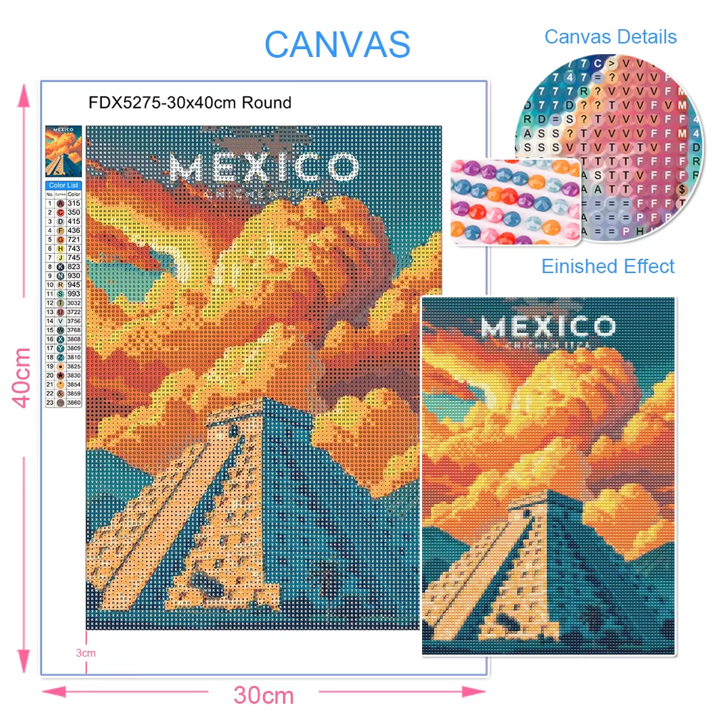 5D DIY Square&Round Diamond An - Photo Mosaic Print recension och pris