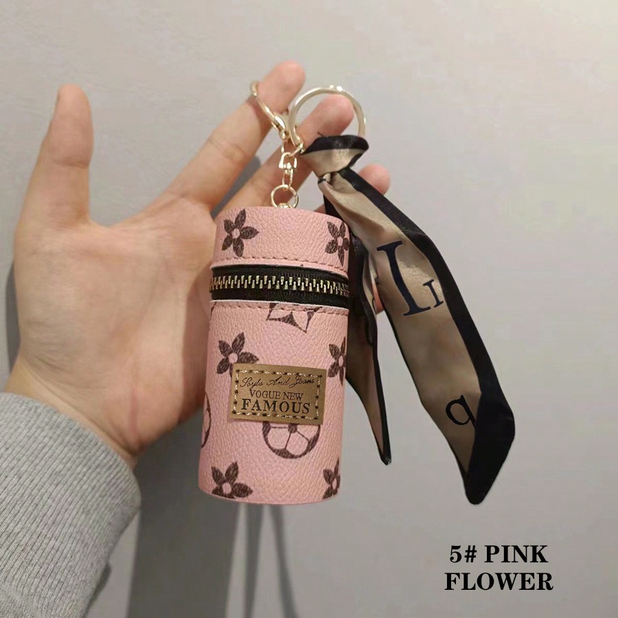 1pc Monogram Print Lipstick Ho - Monogram Keychain Leather recension och pris