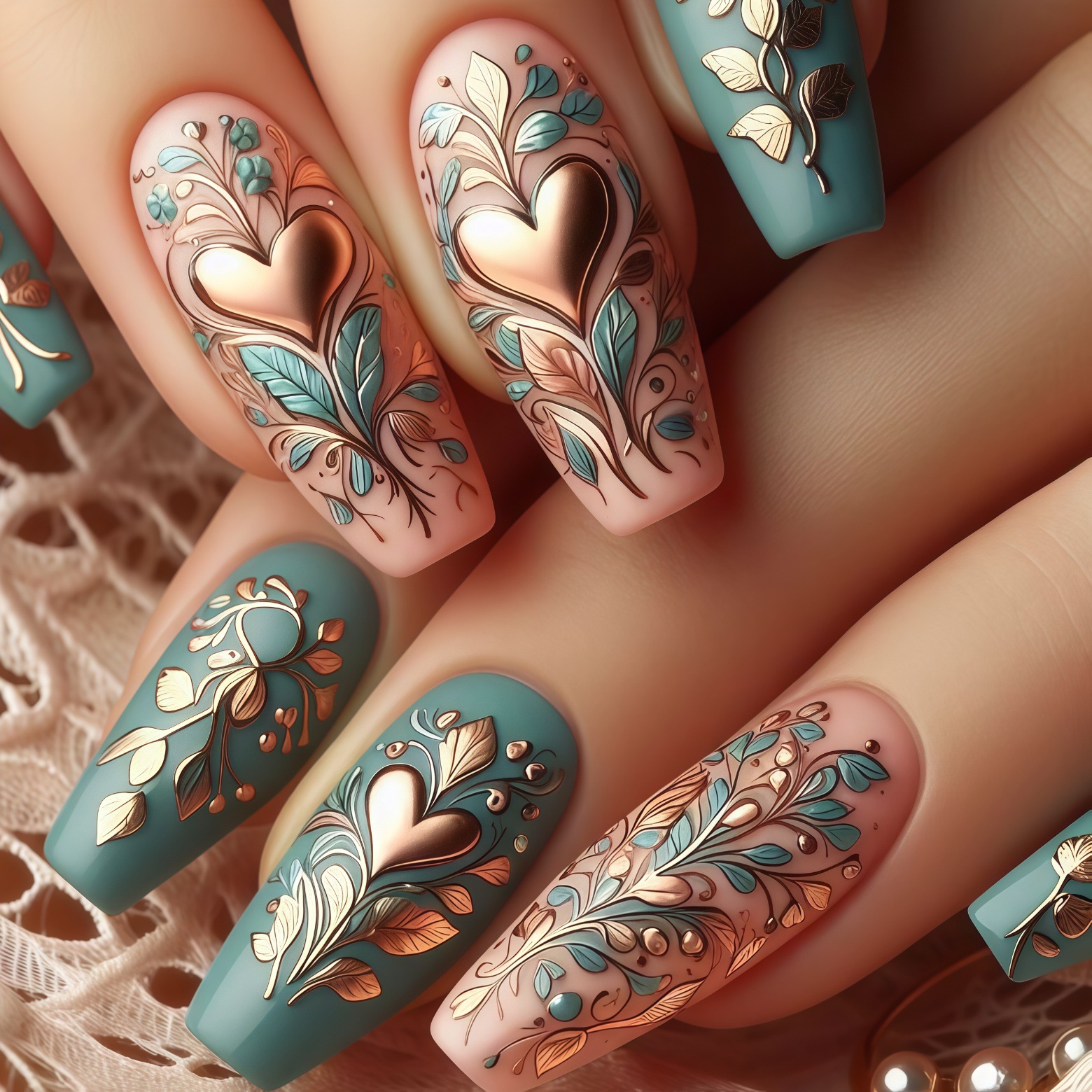 24pcs/set 3D fake nails for wo - Pressed Flower Art recension och pris