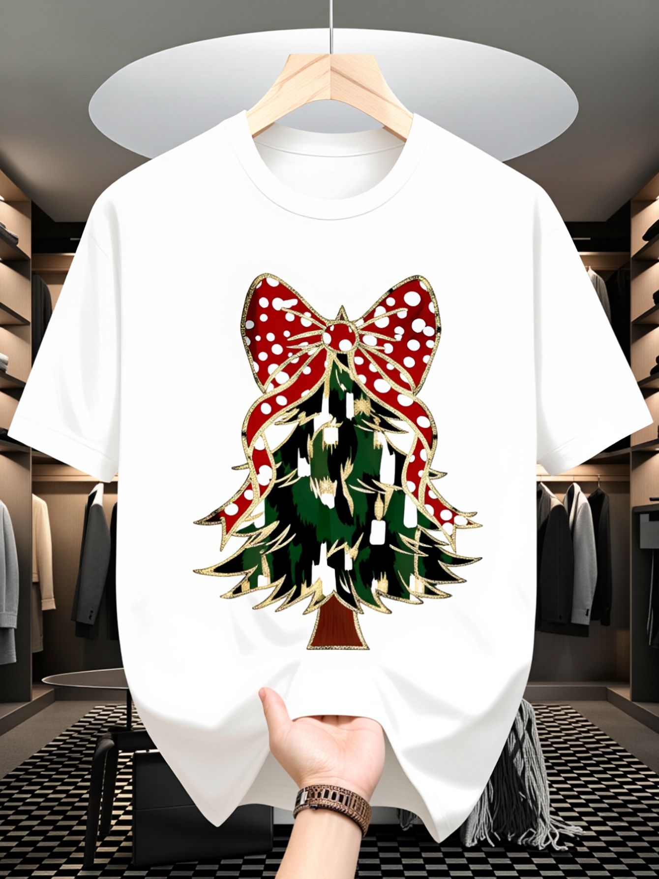 Men's T-Shirt, Christmas Tree  - Family Tree Print recension och pris
