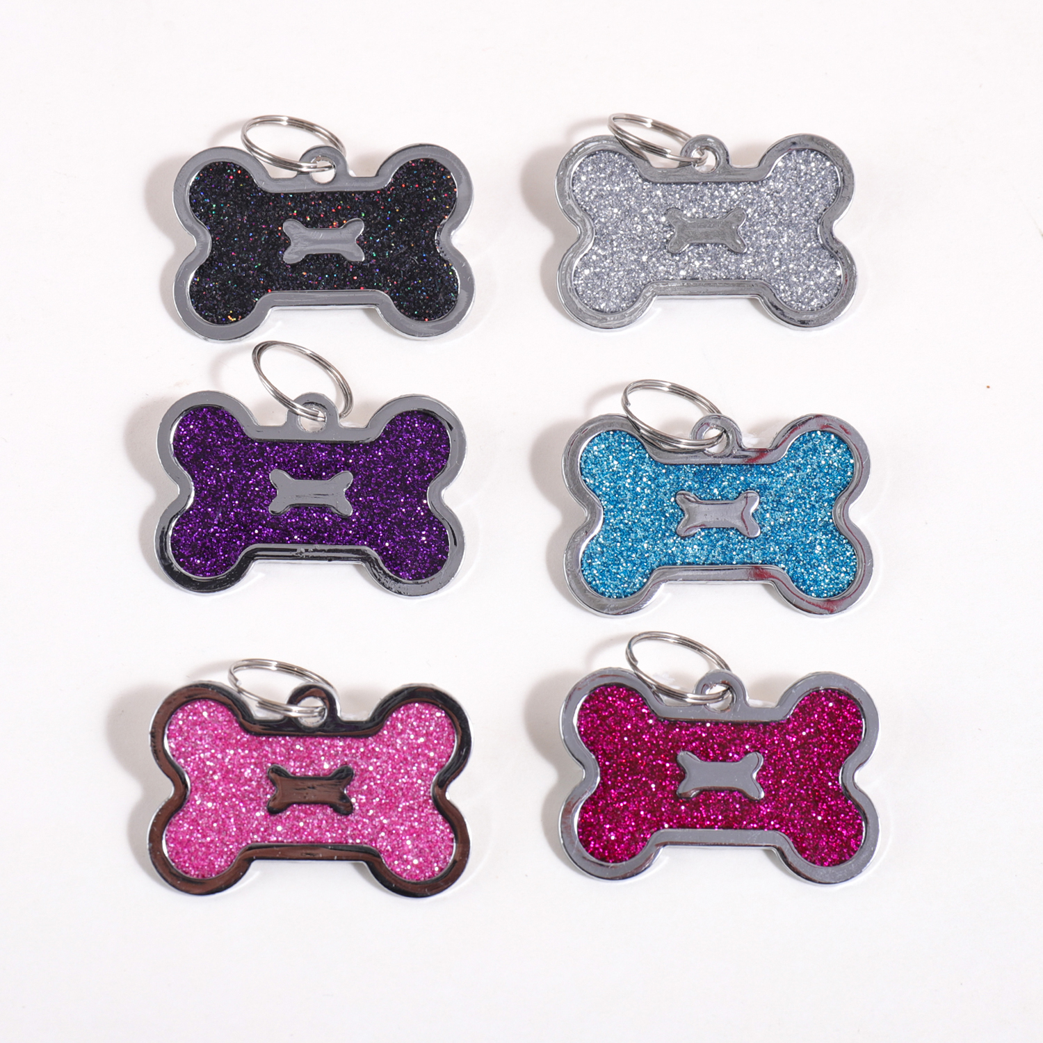 Glitter Custom Text Dog Tags C - Pet Portrait Custom recension och pris