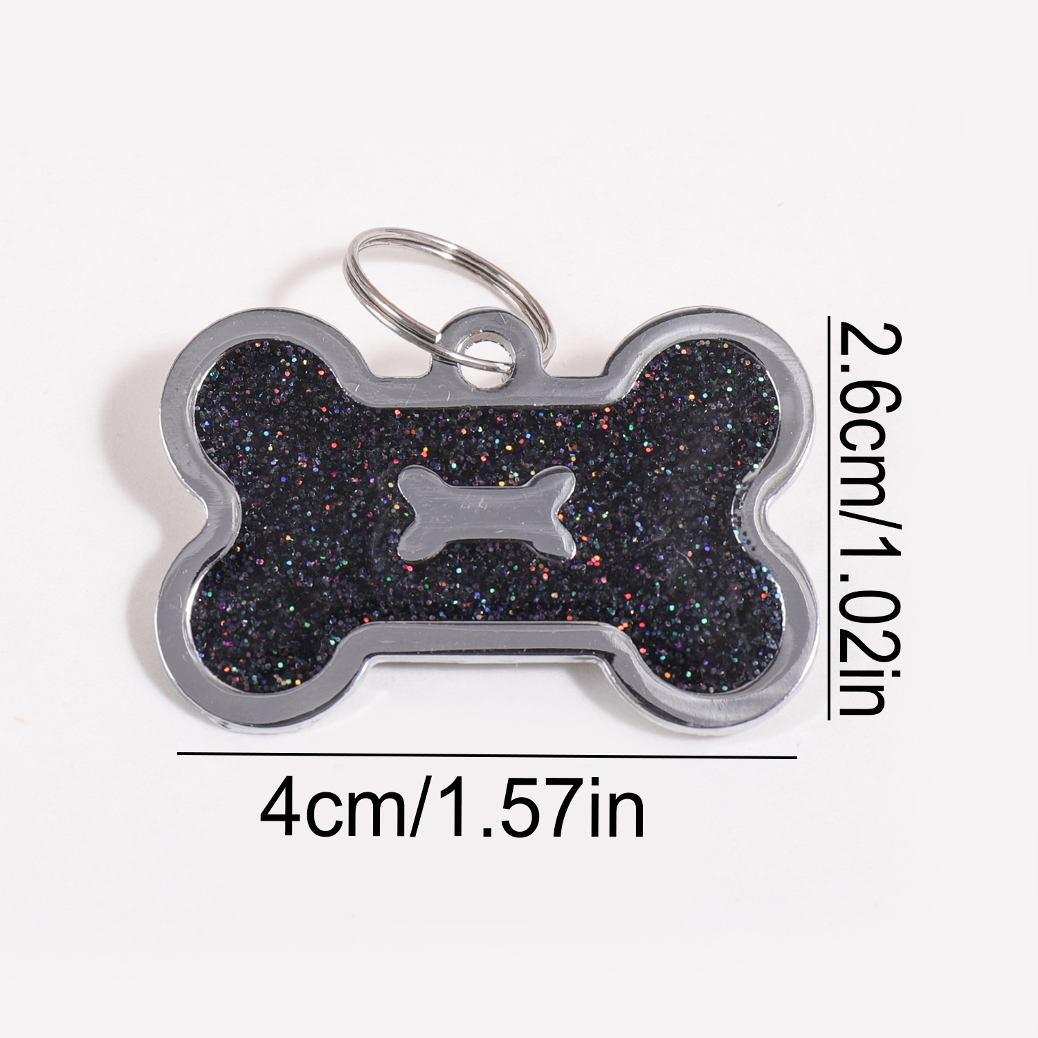 Glitter Custom Text Dog Tags C - Pet Portrait Custom recension och pris