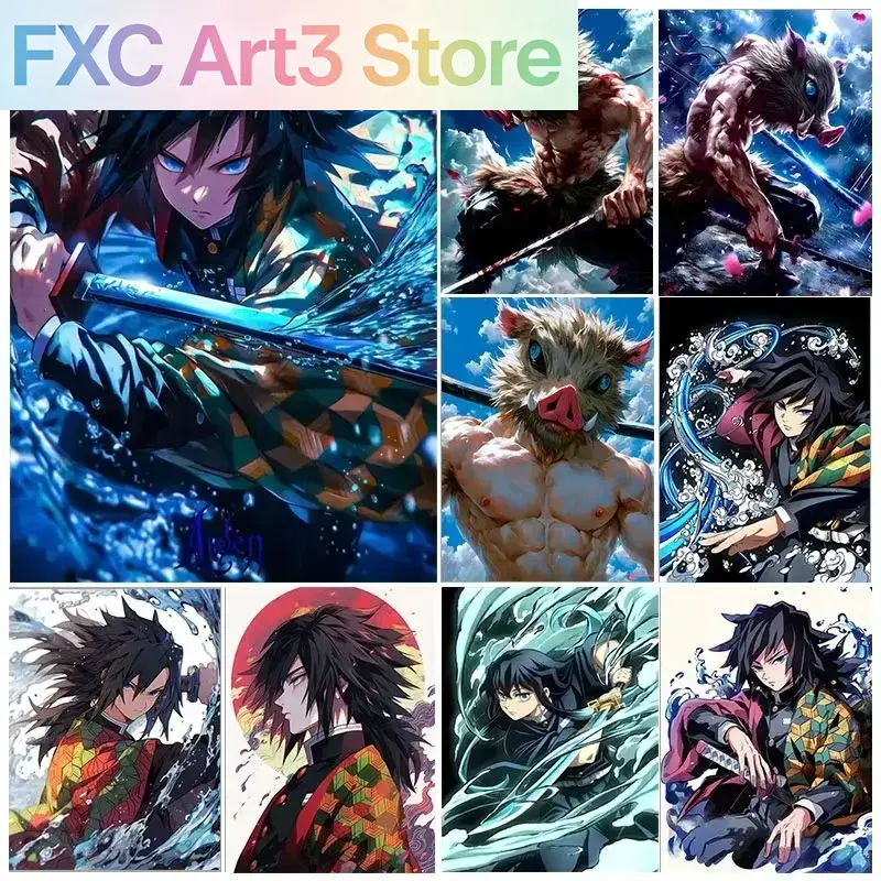 Frameless,1PCS Demon Slayer Fu - Photo Mosaic Print recension och pris