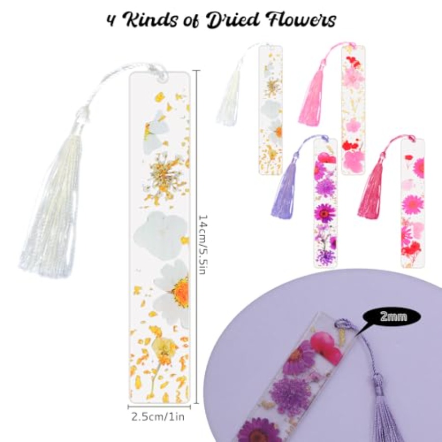 Latest Arrival4Pcs Bookmarks f - Dried Flower Bookmark recension och pris