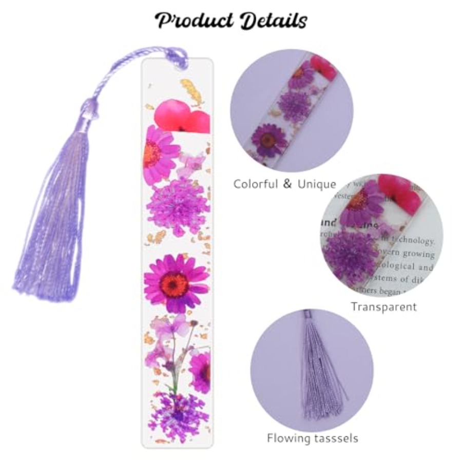 Latest Arrival4Pcs Bookmarks f - Dried Flower Bookmark recension och pris