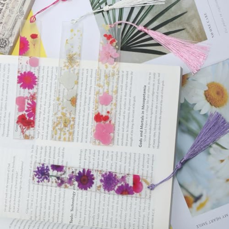Latest Arrival4Pcs Bookmarks f - Dried Flower Bookmark recension och pris