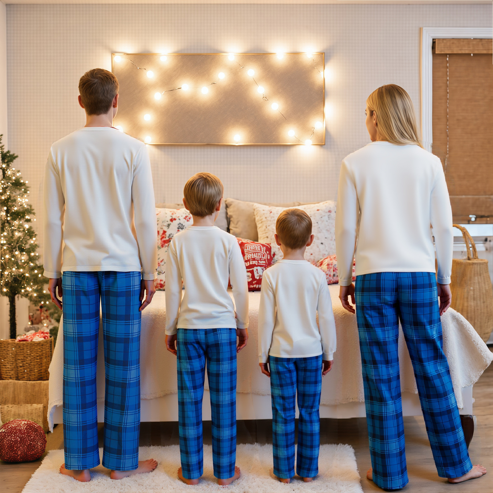 Family Matching Christmas Paja - Family Tree Print recension och pris