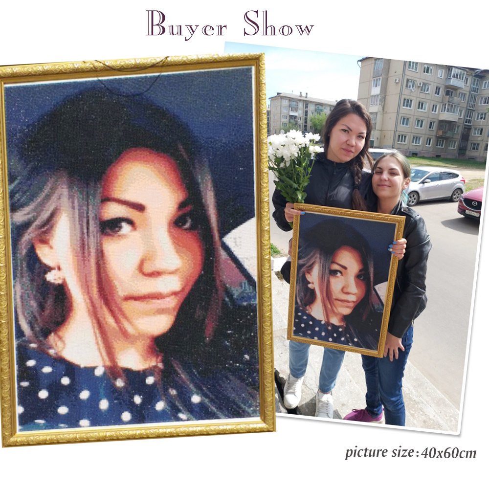 HUACAN Customized Photo 5D Diy - Photo Mosaic Print recension och pris
