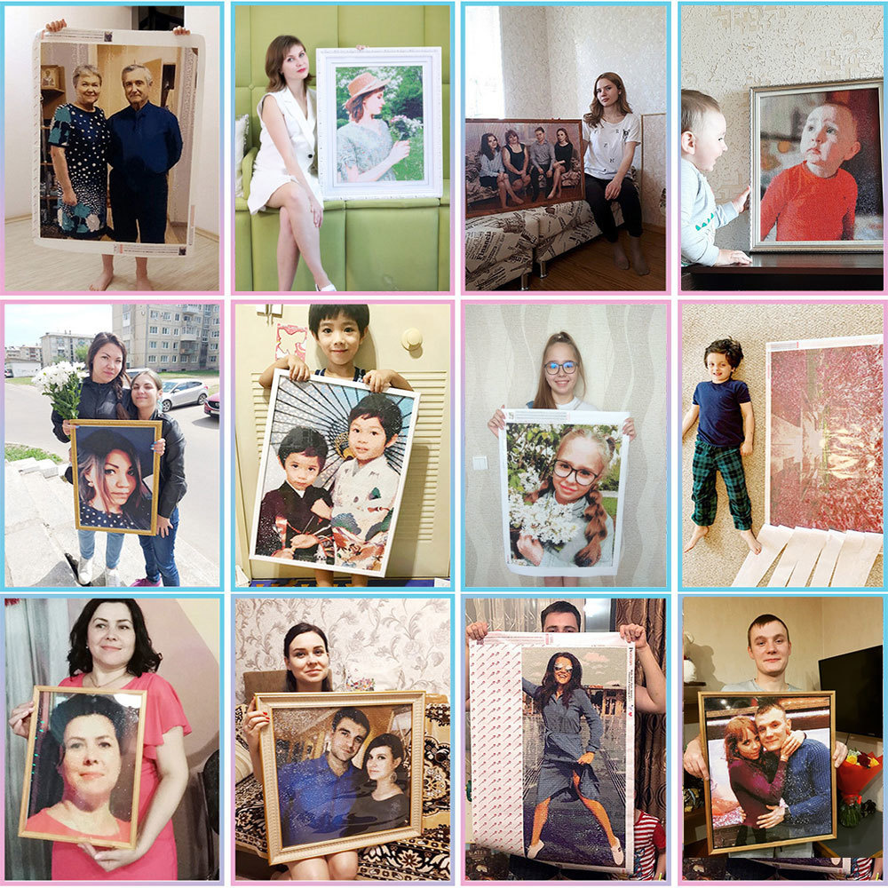 HUACAN Customized Photo 5D Diy - Photo Mosaic Print recension och pris