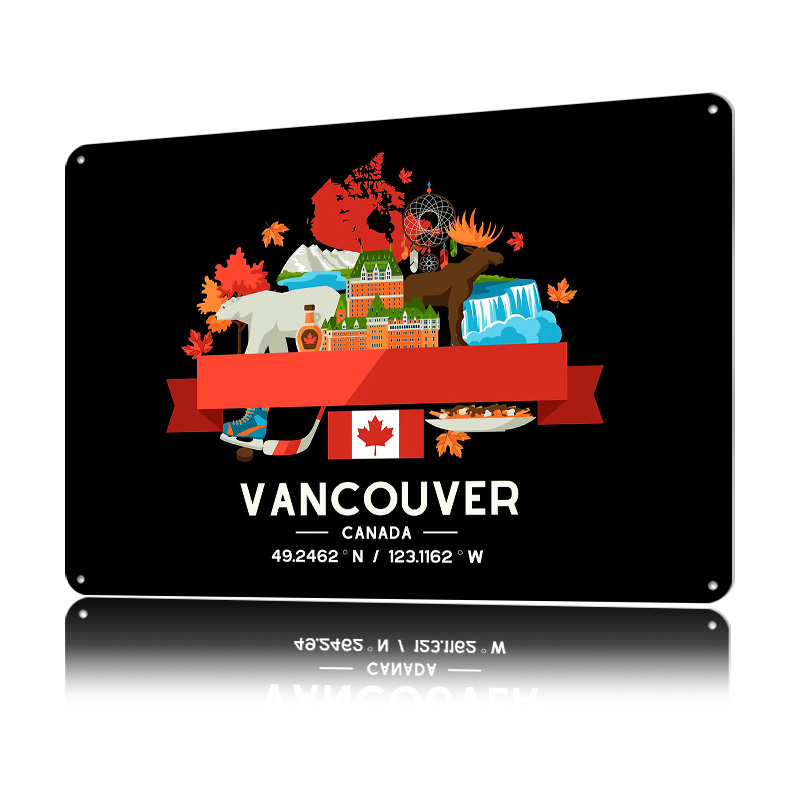 Vancouver City Map Printed Pos - Custom Map Poster recension och pris
