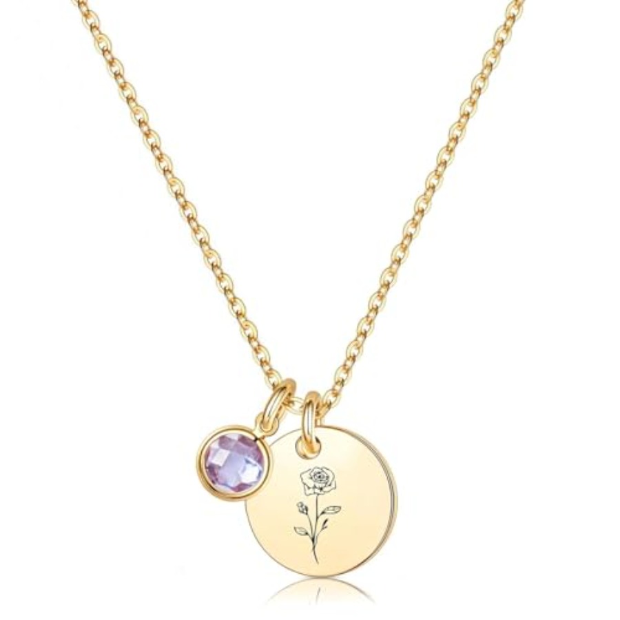 Birth Flower Necklaces for Wom - Birth Flower Necklace recension och pris