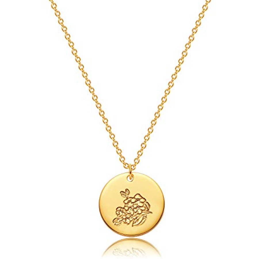 Birth Flower Necklace 18k Gold - Birth Flower Necklace recension och pris