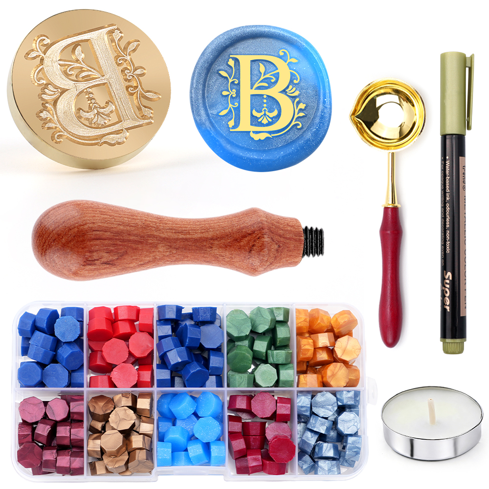 A-Z letter Wax Seal Stamp Kit  - Wax Seal Letter Kit recension och pris