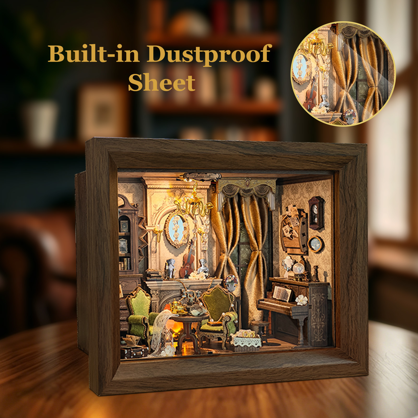 DIY Wooden Miniature Model Kit - Engraved Wood Frame recension och pris