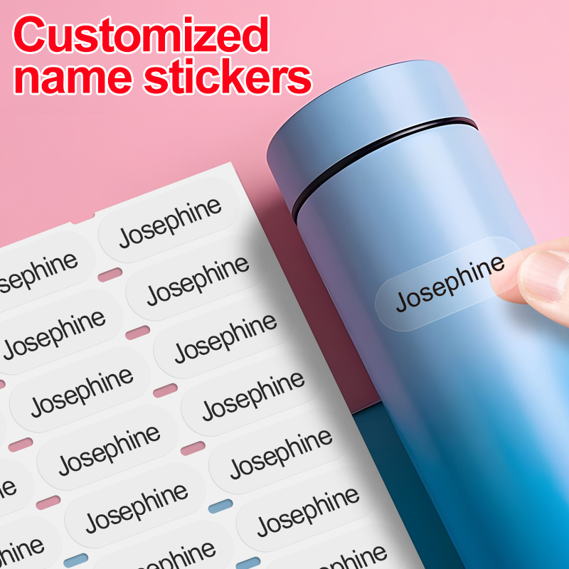 ‌Custom Clear Name Tags for Sc - Personalized Name Box recension och pris